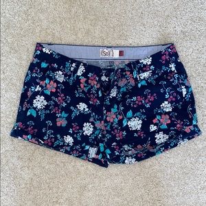 SO floral print shorts